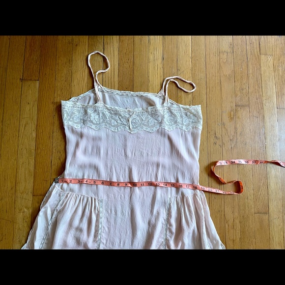20s Vintage Flapper Pink Silk Step-In - Picture 12 of 16